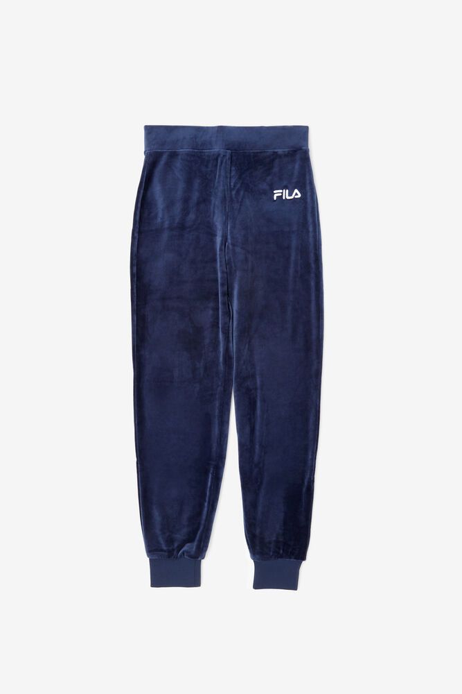 Fila Bukser Dame Mørkeblå Sara Velour Jogger MCJ-493627